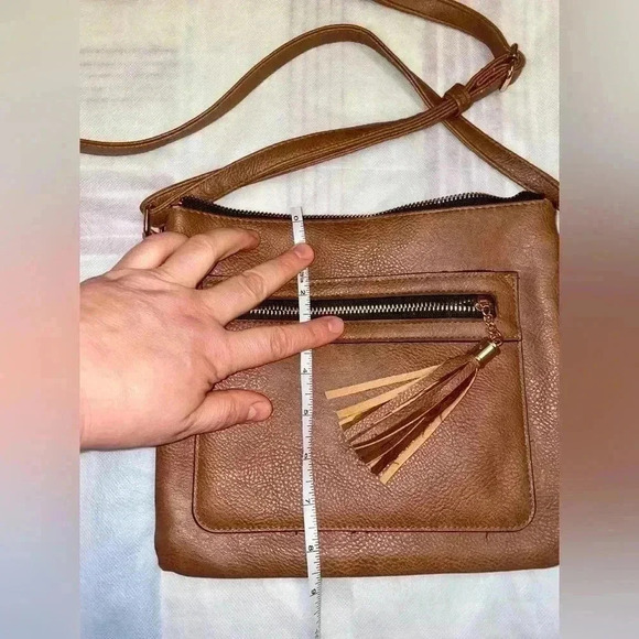 Ardene Brown Faux Leather Crossbody Bag - Picture 3 of 8